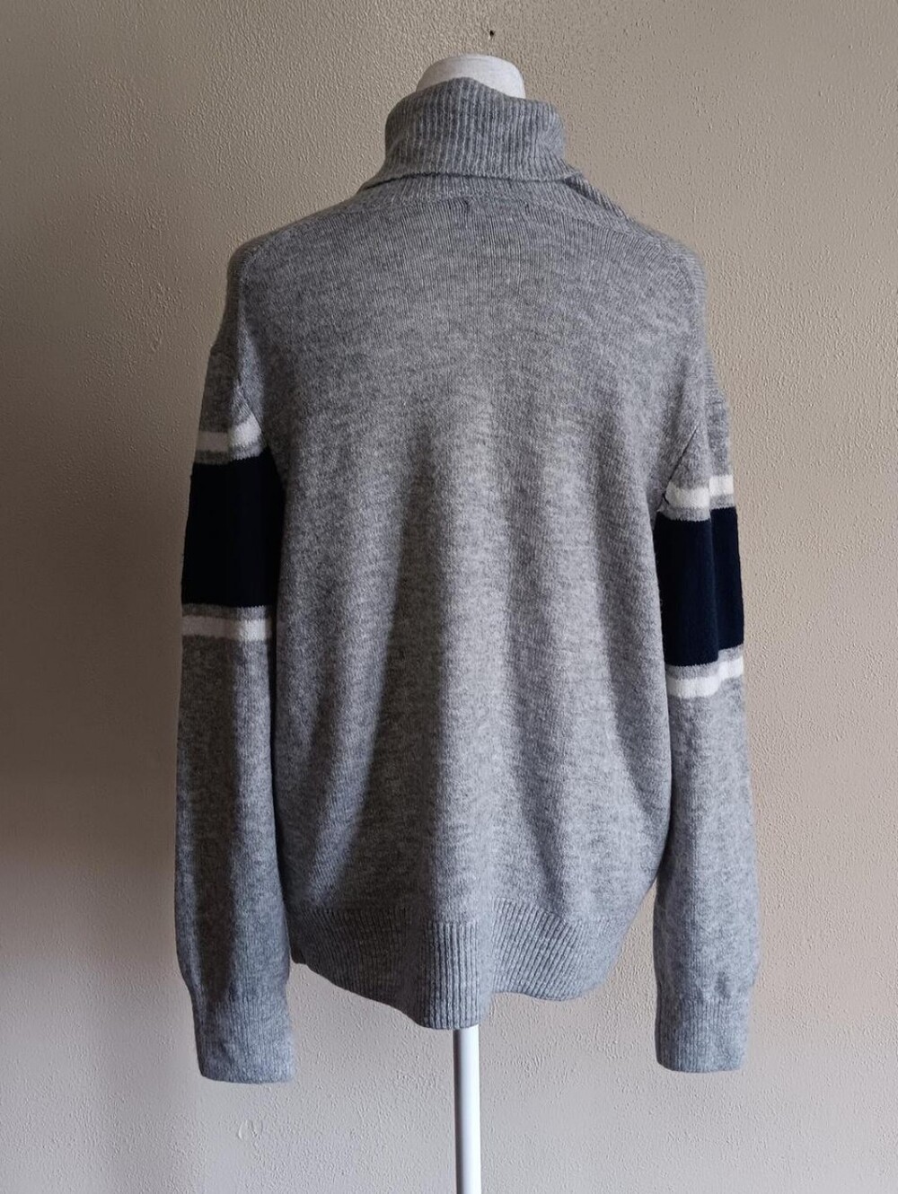 Grey Après Ski Turtleneck Sweater Halogen Medium Knit Long Sleeve Pullover - Picture 8 of 9